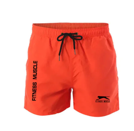 Fitness muscle swim trunks