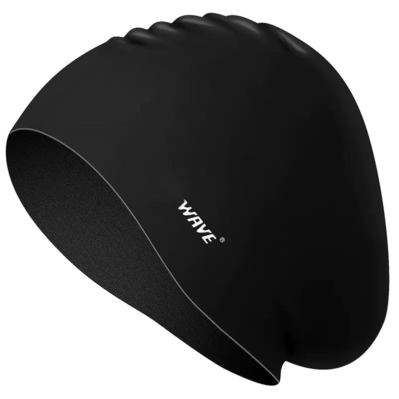 Fashionable Waterproof Silicone Swimming Cap for Long Hair