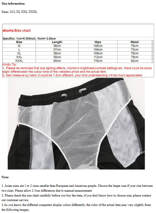 Fitness muscle swim trunks