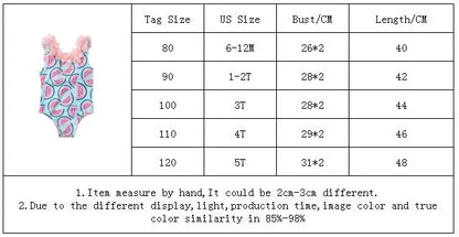 Girls' Swimsuit Swimwear 2024 Summer Swim Bikini Set Kids Floral Toddler Learn Swimming Suits One-Piece Sunbeach Infant Swimwear