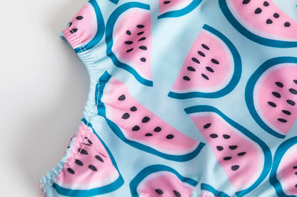 Girls' Swimsuit Swimwear 2024 Summer Swim Bikini Set Kids Floral Toddler Learn Swimming Suits One-Piece Sunbeach Infant Swimwear