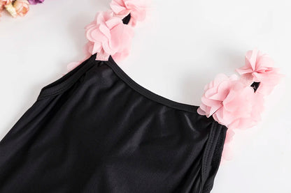 Girls' Swimsuit Swimwear 2024 Summer Swim Bikini Set Kids Floral Toddler Learn Swimming Suits One-Piece Sunbeach Infant Swimwear