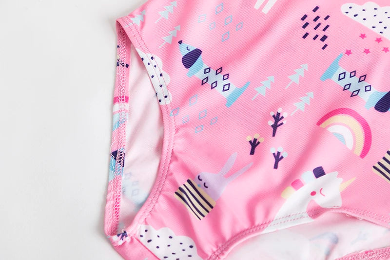 Girls' Swimsuit Swimwear 2024 Summer Swim Bikini Set Kids Floral Toddler Learn Swimming Suits One-Piece Sunbeach Infant Swimwear