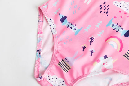 Girls' Swimsuit Swimwear 2024 Summer Swim Bikini Set Kids Floral Toddler Learn Swimming Suits One-Piece Sunbeach Infant Swimwear