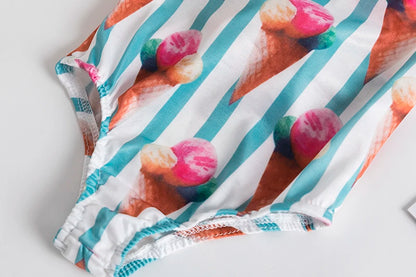 Girls' Swimsuit Swimwear 2024 Summer Swim Bikini Set Kids Floral Toddler Learn Swimming Suits One-Piece Sunbeach Infant Swimwear