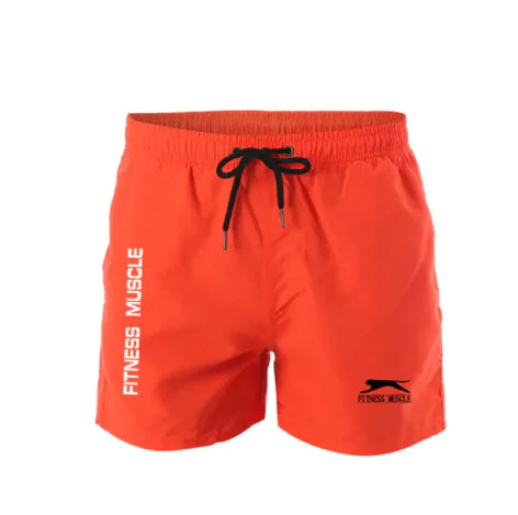 Fitness muscle swim trunks
