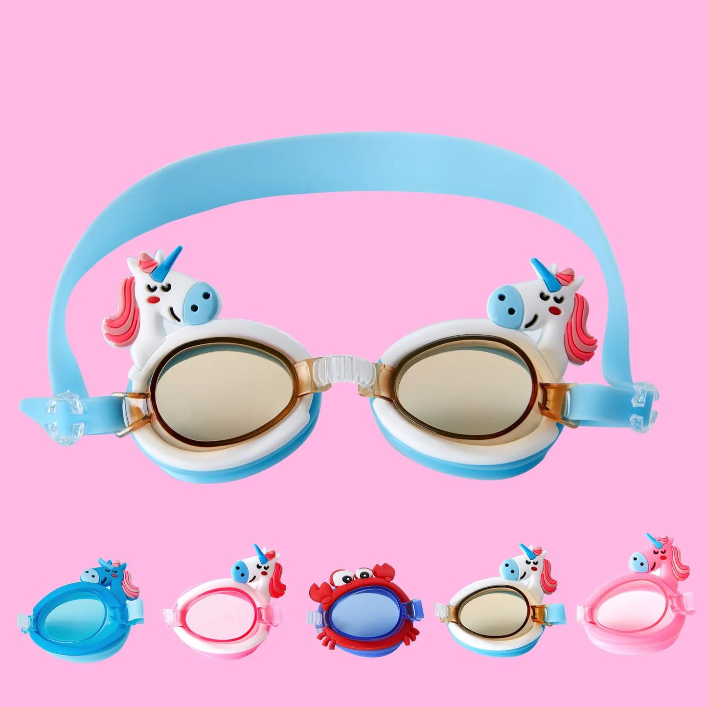 Cute Cartoon Anti-Fog Children's Swimming Goggles