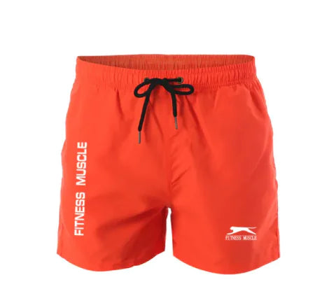 Fitness muscle swim trunks