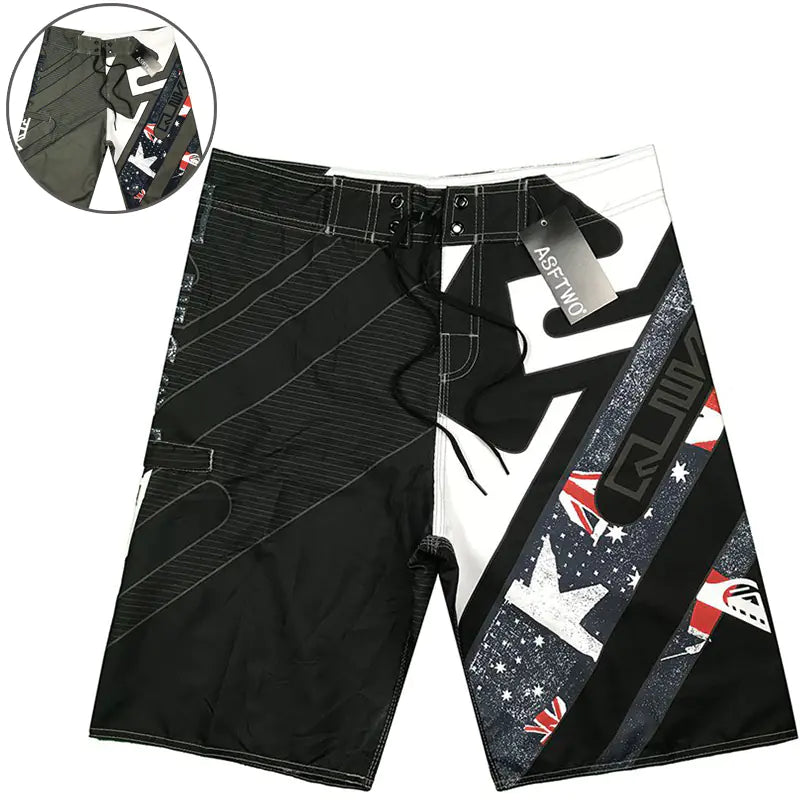 Sleek Surfer Swim Trunks